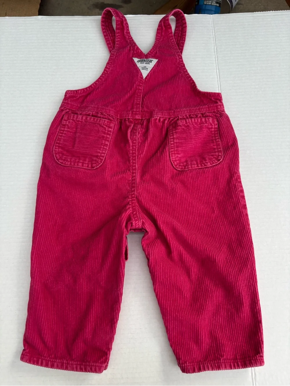VINTAGE OshKosh B'gosh Fuchsia Corduroy Overalls for Kids